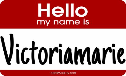 Hello my name is Victoriamarie png download