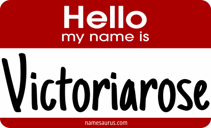Hello my name is Victoriarose png download
