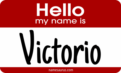 Hello my name is Victorio png download