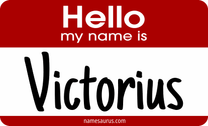 Hello my name is Victorius png download