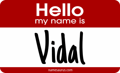 Hello my name is Vidal png download