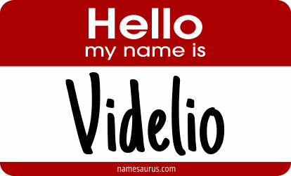 Hello my name is Videlio png download