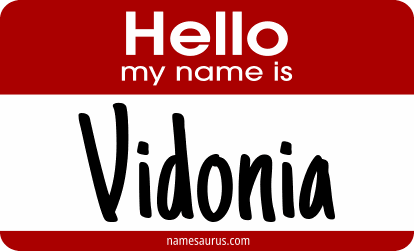 Hello my name is Vidonia png download