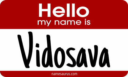 Hello my name is Vidosava png download