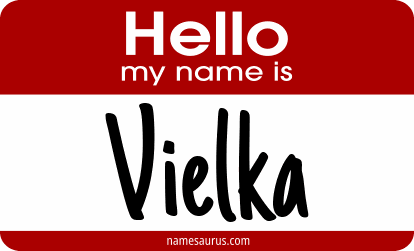 Hello my name is Vielka png download