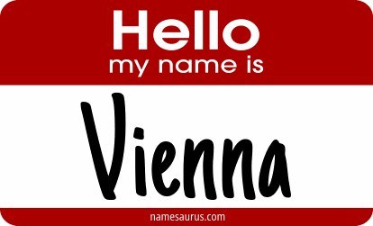 Hello my name is Vienna png download