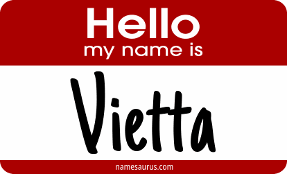 Hello my name is Vietta png download
