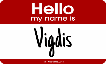 Hello my name is Vigdis png download
