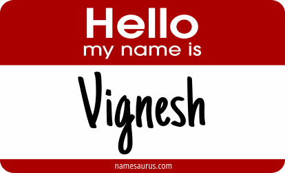 Hello my name is Vignesh png download
