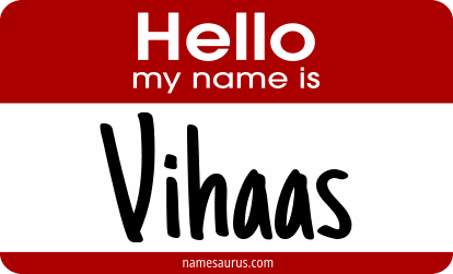 Hello my name is Vihaas png download