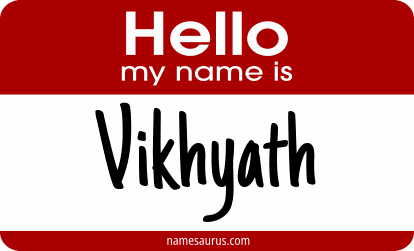 Hello my name is Vikhyath png download