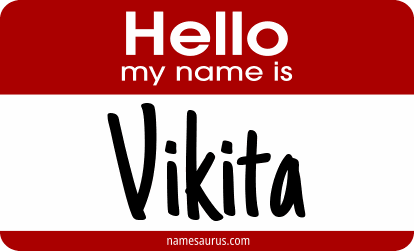 Hello my name is Vikita png download