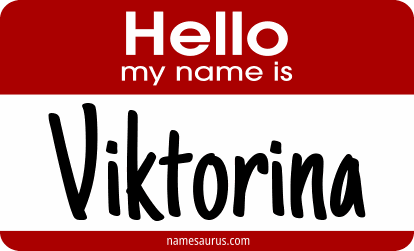 Hello my name is Viktorina png download