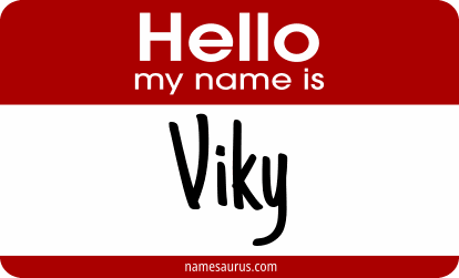 Hello my name is Viky png download