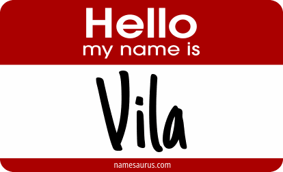 Hello my name is Vila png download