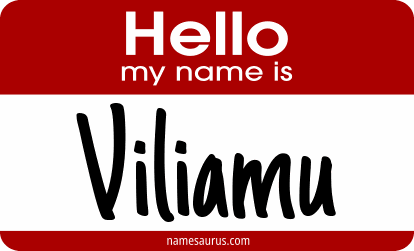 Hello my name is Viliamu png download