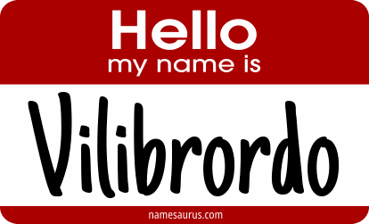Hello my name is Vilibrordo png download