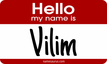 Hello my name is Vilim png download
