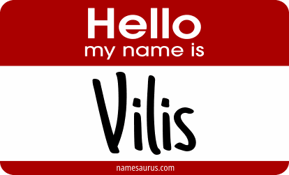 Hello my name is Vilis png download