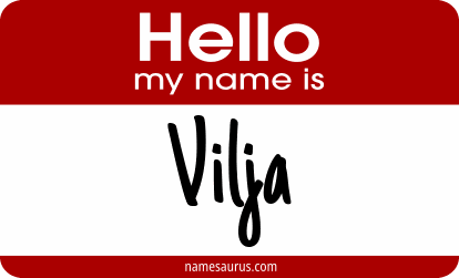 Hello my name is Vilja png download