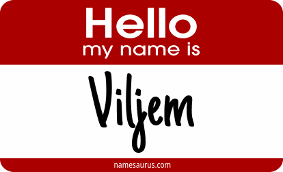 Hello my name is Viljem png download
