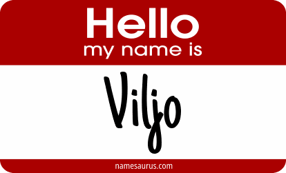 Hello my name is Viljo png download