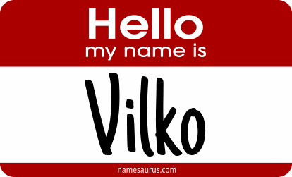 Hello my name is Vilko png download