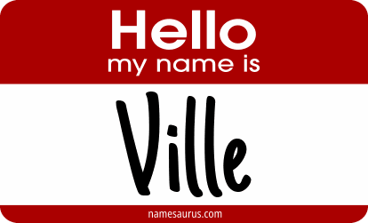 Hello my name is Ville png download