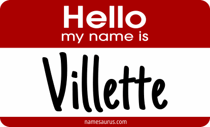 Hello my name is Villette png download