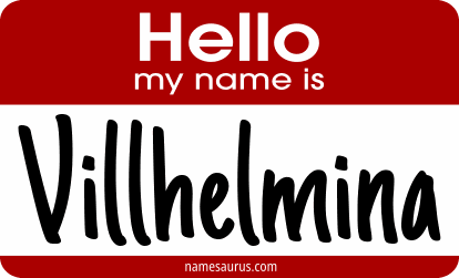 Hello my name is Villhelmina png download