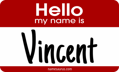 Hello my name is Vincent png download