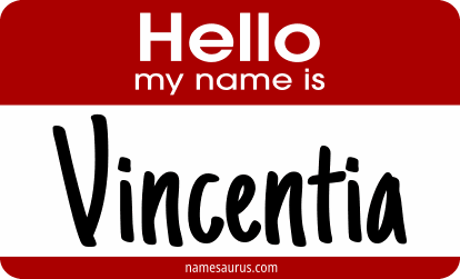 Hello my name is Vincentia png download