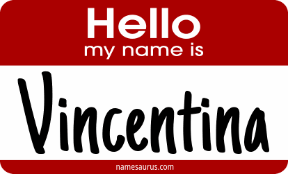 Hello my name is Vincentina png download