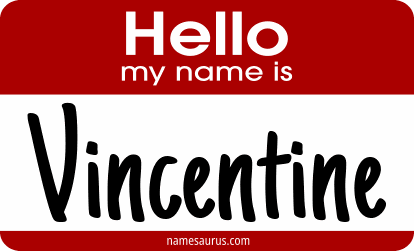Hello my name is Vincentine png download