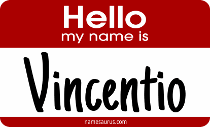 Hello my name is Vincentio png download