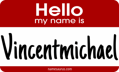 Hello my name is Vincentmichael png download