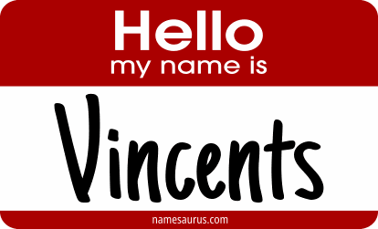 Hello my name is Vincents png download