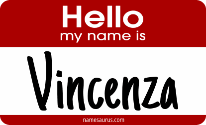 Hello my name is Vincenza png download