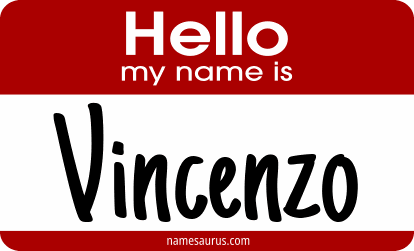 Hello my name is Vincenzo png download