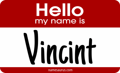 Hello my name is Vincint png download