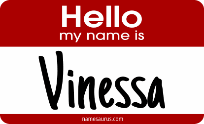 Hello my name is Vinessa png download