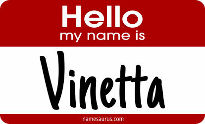 Hello my name is Vinetta png download