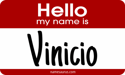 Hello my name is Vinicio png download