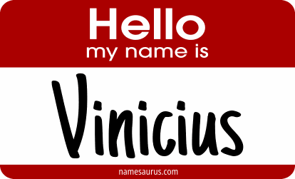 Hello my name is Vinicius png download