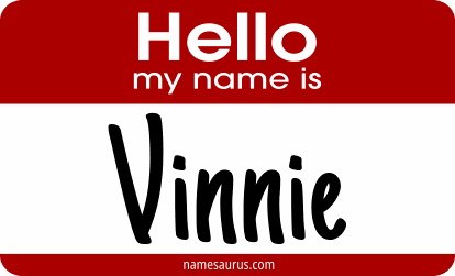 Hello my name is Vinnie png download