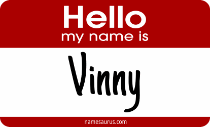Hello my name is Vinny png download