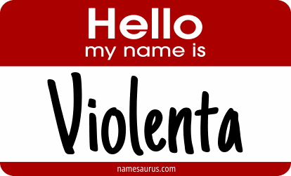 Hello my name is Violenta png download