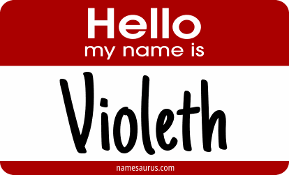 Hello my name is Violeth png download