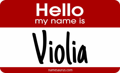 Hello my name is Violia png download