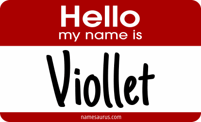 Hello my name is Viollet png download